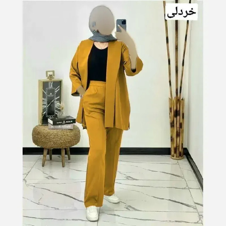 ست مانتو و شلوار طناز جنس میکرو کجراه درجه یک فری سایز