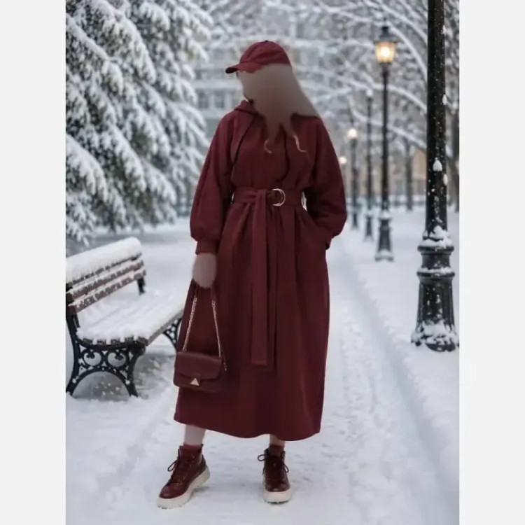 هودی لانگ دورس توکرکی زنانه فری سایز بلند