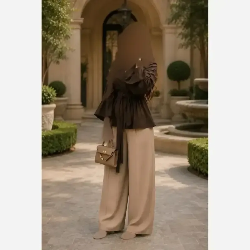 ست کت و شلوار زنانه کرپ مازراتی نیوشا