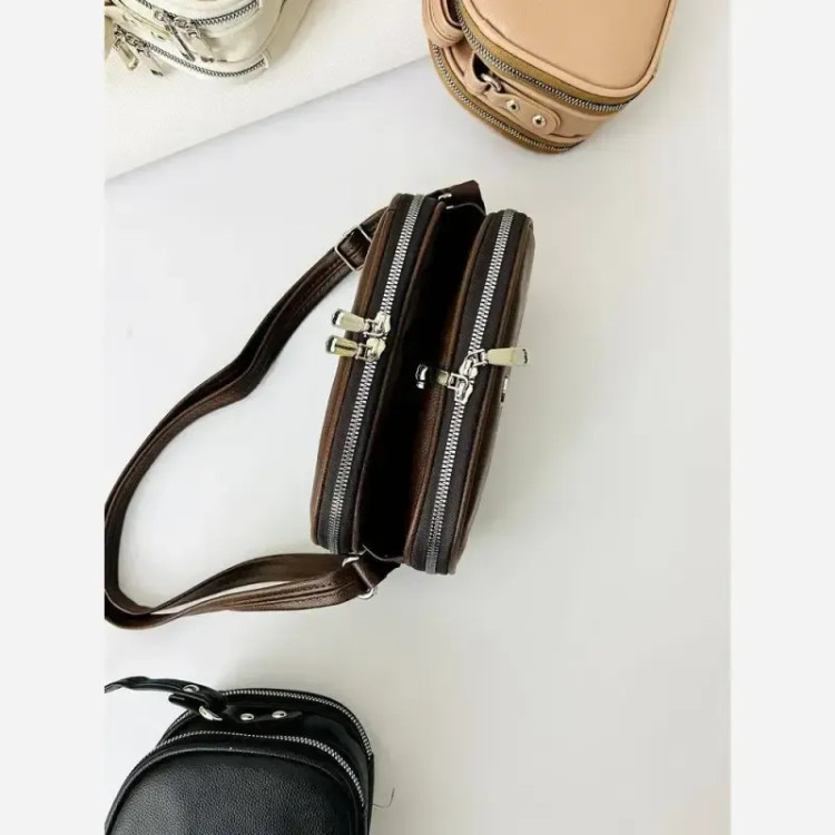 کیف سالی سه خونه دستی و دوشی زنانه سایز 22 در 15 رنگ بندی متنوع