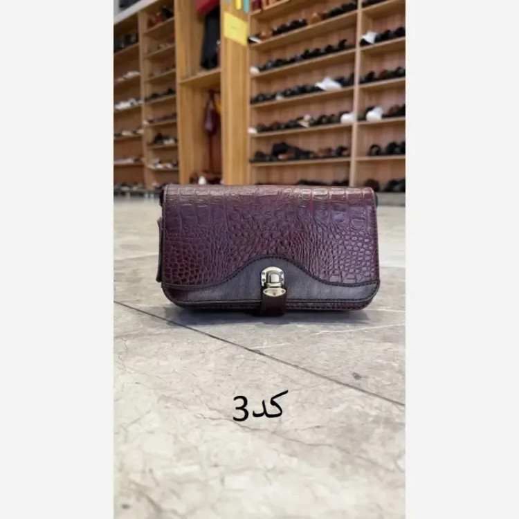 کیف اقتصادی باربی چرم طبیعی ابعاد 20 در 12