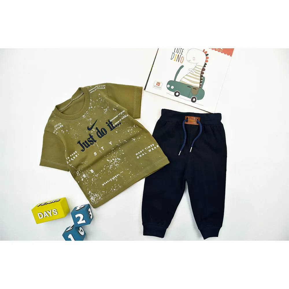 تیشرت و شلوارک پسرانه JUST DO IT جنس پنبه