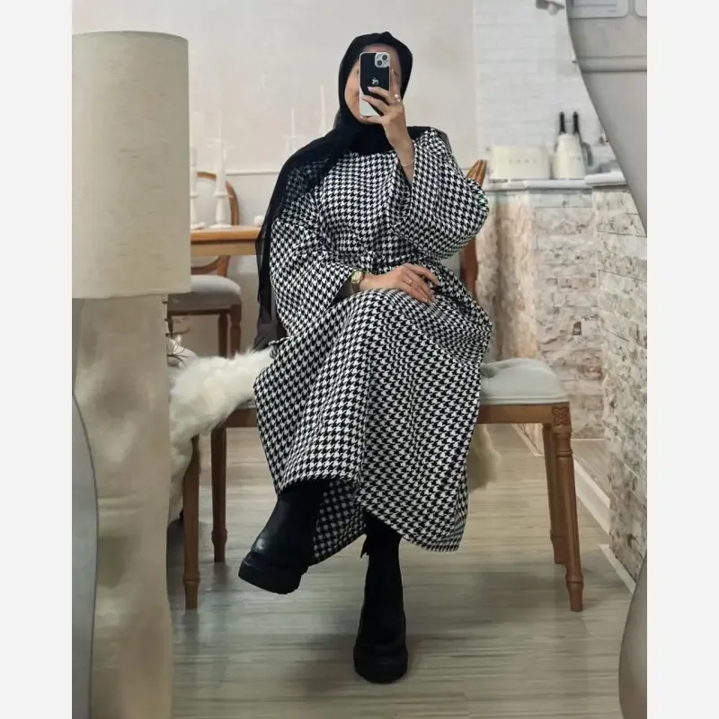 کفتان زنانه مدل زارا جنس پیردوپیل رنگ مشکی فری سایز
