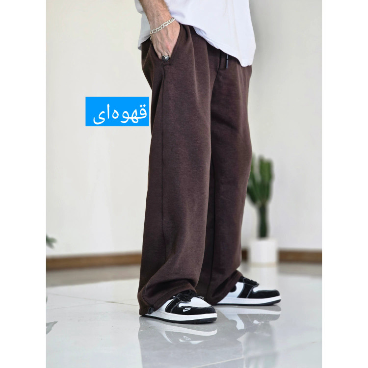 شلوار اسلش جاگر بگ دمپا گت دار دورس سه نخ اسپرت سایز بزرگ